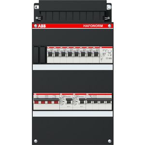 Groepenkast 8x achter 2x 30mA + T + HS + D 3-fasen