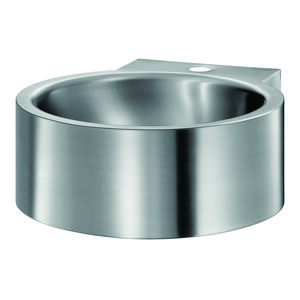 Wastafel kraangat Ø35 midden z. overl RVS 304 mat 121710