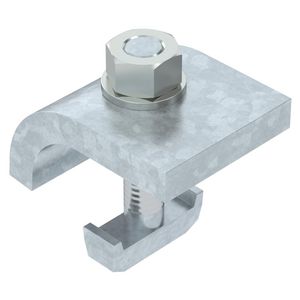 Klemhoek met haakschroef, h = 25mm 60x50 staal zinkt VVE=10