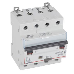 Aardlekautomaat DX3 4-polig B25A 6000A 300mA