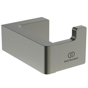 conca handdoekhaak rechthoekig enkel silver storm (rvs look) T4506GN