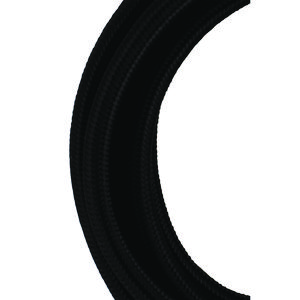 Lengte a 3m. Textielsnoer 2C 2x0,75mm² zwart