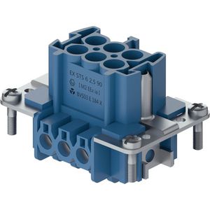 Contactblok binnenwerk STekerdeel 6p schroef ex VVE=10