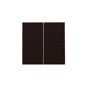Afwerkingsset 4-voudig elektr. schakelaar/drukknop d.brown