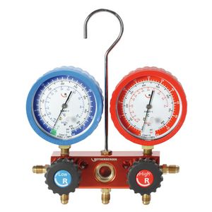 Manifold-Set 2-weg standaard R22-R407C incl. drukslangen + koffer