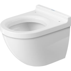 STARCK 3 #222709 wandcloset verkort 480mm (485mm) wit diepspoel gesloten durafix 3ltr./4,5ltr. (excl. zitting)
