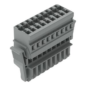 1-draads female steker CAGE CLAMP 4mm² grijs VVE=20