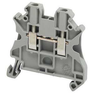Doorvoerklem 2,5mm² 24A Enkel niveau Schroef Grijs VVE=50
