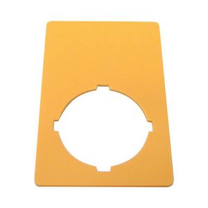 Schild Nood-Hold 50x33mm geel "Nood-Hold" VVE=10