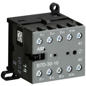 Magneetschakelaar mini 5,5kW 400Vac 3P spoelcode (0-1) 1NO