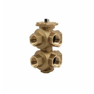 6-weg kogelafsluiter DN20 G3/4" bn.