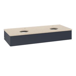 Wastafelonderkast Antao 1200x190x500mm Mid.Blue Matt Lacquer K13053HG