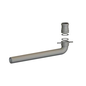 Koppelset MINIFLEX rookgasafvoer bocht PP 60 90°