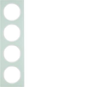 Afdekraam 4-v berker R.3 Glas polarwit