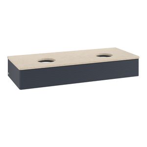 Wastafelonderkast Antao 1200x190x500mm Mid.Blue Matt Lacquer K13113HG