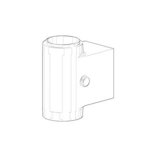 Aansluiting 31,5x62x57mm chr