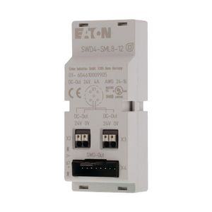 SmartWire T-conn., kastdoorvoer, 8p vlak naar 5p rond, separ