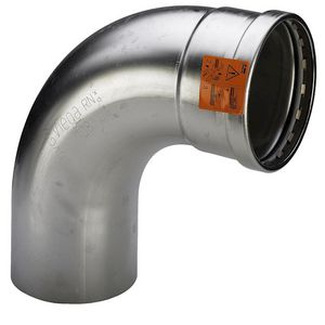 Insteekbocht 90° SANPRESS Inox XL spie x persaansluiting 64mm