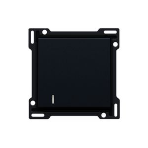 Afwerkingsset lens enkelvoudige schakelaar/knop black