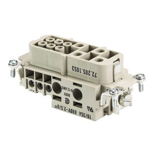 Contactblok binnenwerk busdeel 10p schroef VVE=10