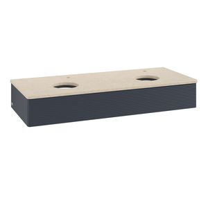 Wastafelonderkast Antao 1200x190x500mm Mid.Blue Matt Lacquer K13153HG