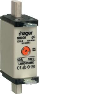 Mespatroon NH000 50A 500V gG combimelder geisoleerd VVE=3