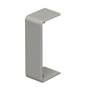 Naadafdekking 15x40mm polyvinylchlorid steengrijs VVE=10