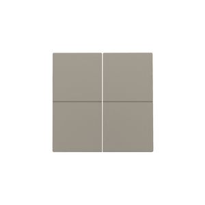 Afwerkingsset 4-voudig elektr. schakelaar/drukknop bronze