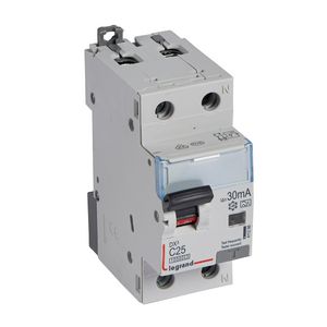 Aardlekautomaat 1P + N C25A 10kA 30mA