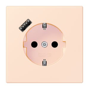 Wandcontactdoos met R/A + lader USB A Saf+ LC32082