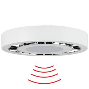 Rond armatuur 300mm 360gr. Plafond- of muurmo. wit IP54 8m