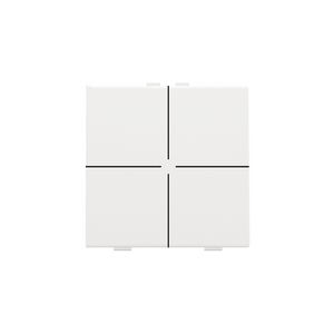 4-voudig drukknop Home Control white coated