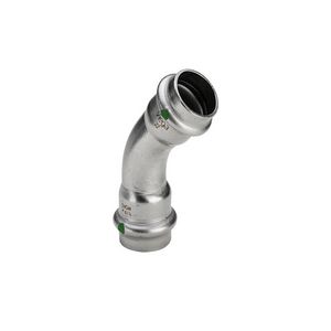 Bochtkoppeling 45° Sanpress Inox 35x35mm