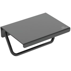 Closetrolhouder Alu+ met deksel Silk Black