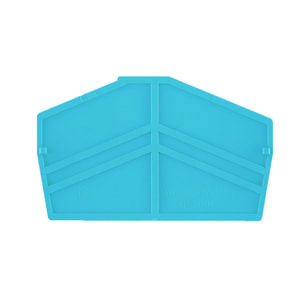 Afsluit- eindplaat blauw h:61.5mm b:2mm V-0 Wemid VVE=50