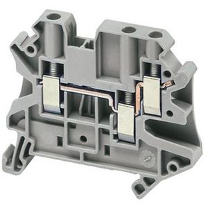 Doorvoerklem 4mm² 32A Enkel niveau Schroef Grijs VVE=50