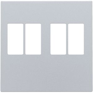 Afwerkingsset 2-voudige luidsprekeraansl. sterling