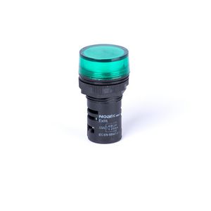 Signaallamp op paneel vlakke kop cap. groen 110V AC