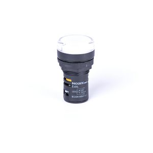 Signaallamp op paneel boogvormige kop cap. wit 110V AC