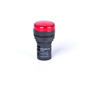 Signaallamp op paneel boogvormige kop cap. rood 110V AC