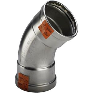 Bochtkoppeling 45° Sanpress Inox XL 76,1x76,1mm