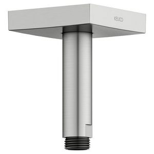 Douchearm plafOnd met vierkant rozet 100mm rvs finish