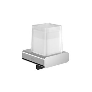 Zeepdispenser chroom 200 ml met gesatineerd glas SHIFT