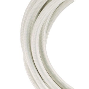 Lengte a 3m. Textielsnoer 2C 2x0,75mm² Beige