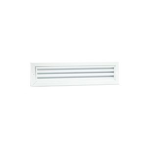 ALU deurrooster 470x121mm wit