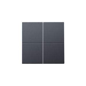 Afwerkingsset 4-voudig elektr. schakelaar/drukknop antracite