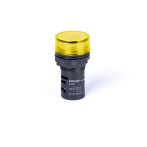 Signaallamp op paneel vlakke kop cap. geel 110V AC