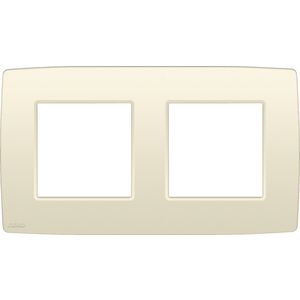 2-voudige afdekplaat hoh 71mm Original cream