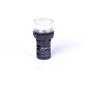 Signaallamp op paneel vlakke kop cap. wit 110V AC