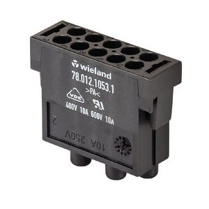 Contactblok Moduleinsert FLE STC 10 40 zwart VVE=10